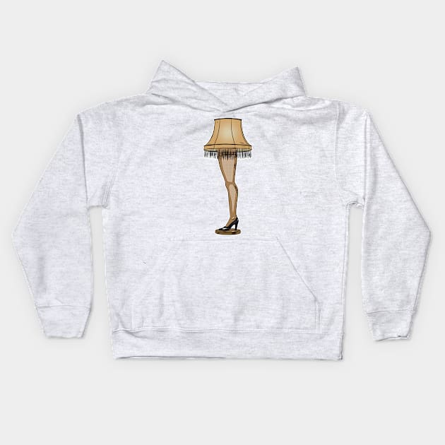 Leg Lamp Kids Hoodie by Black Snow Comics